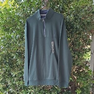 XXL Nautica Men's Forest Green Zip-Up Sweater‎